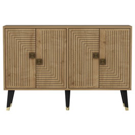 Hanah Home Consola Roble Zafiro y Dorado 120x80x30cm